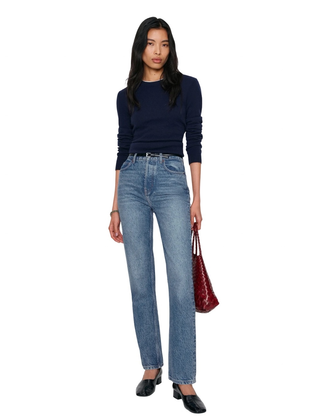 Reformation Cynthia High Rise Straight Jeans Colorado Wash Sustainable Denim - Picture 5 of 14